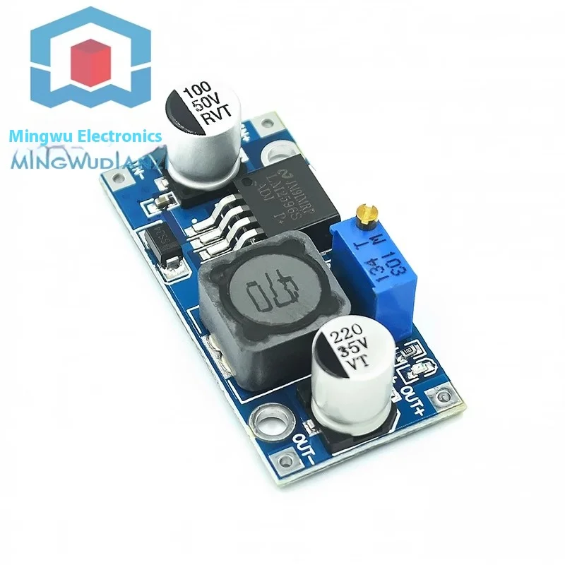 Módulo reductor ajustable DC-DC 3A LM2596 voltaje regulado 24V a 12V 5V 3V embalaje de bolsa electrostática