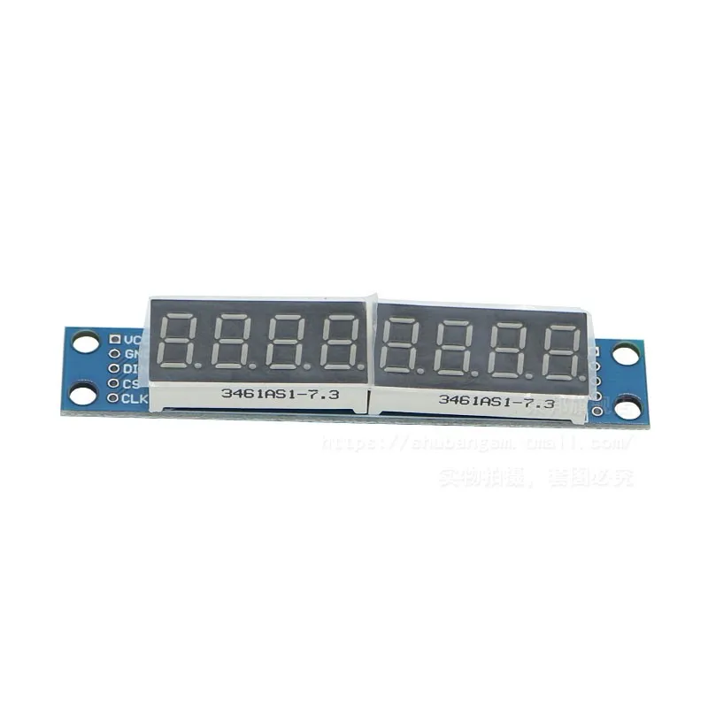 Modul Tampilan Digital Tabung Nixie 8-Bit 8-Digit MAX7219 Tampilan LED Mendukung Kontrol Port IO Seri 8-Bit Bertingkat