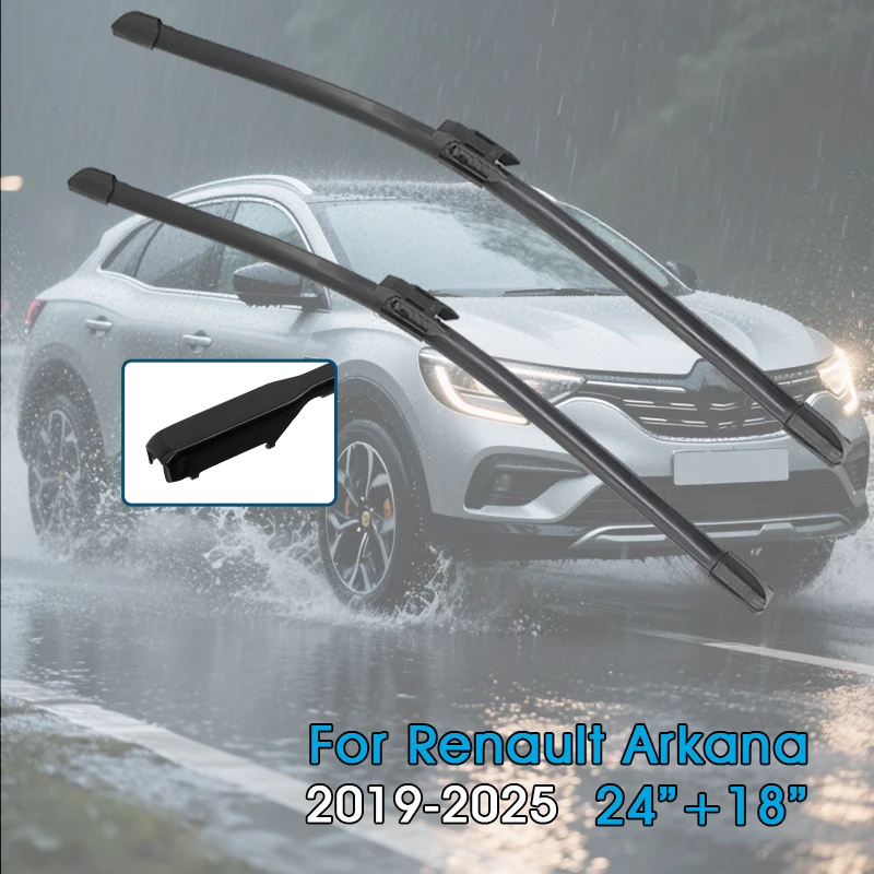 

Автомобильные щетки стеклоочистителя 24 "+ 18" для Renault Arkana XM3 2019-2025, лобовое стекло, щетки переднего стекла, автомобильные аксессуары