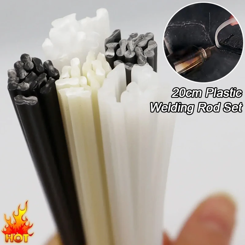 10/20/50PCS 20CM Plastic Welding Rods ABS/PP/PVC/PE 5x2mm Plastic Welding Rods for Car Bumper Repair Welding Supplies