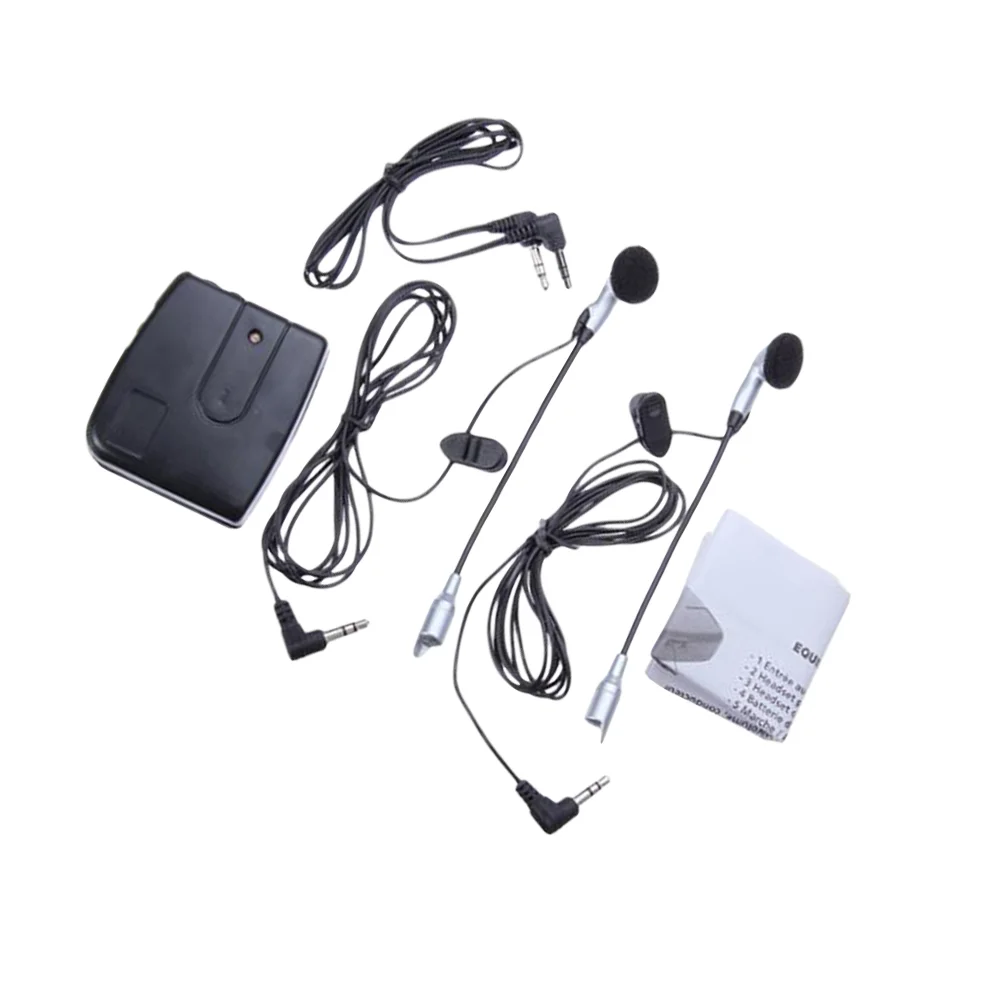 

Rear Seat Intercom Motorcycle Front Headset Wired Headphone Earphone Walkie Portable Audio