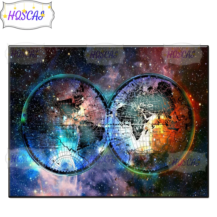 

DIY 5D Fantasy starry sky, world map Diamond Painting Full Square round drill Diamond Mosaic Embroidery Rhinestone decoration