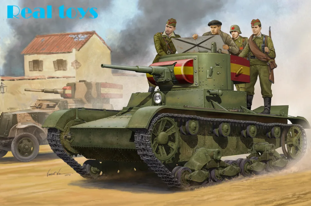 

Hobby Boss model 82496 1/35 Soviet T-26 Light Infantry Tank Mod.1935 plastic model kit hobbyboss-Scale Model Kit