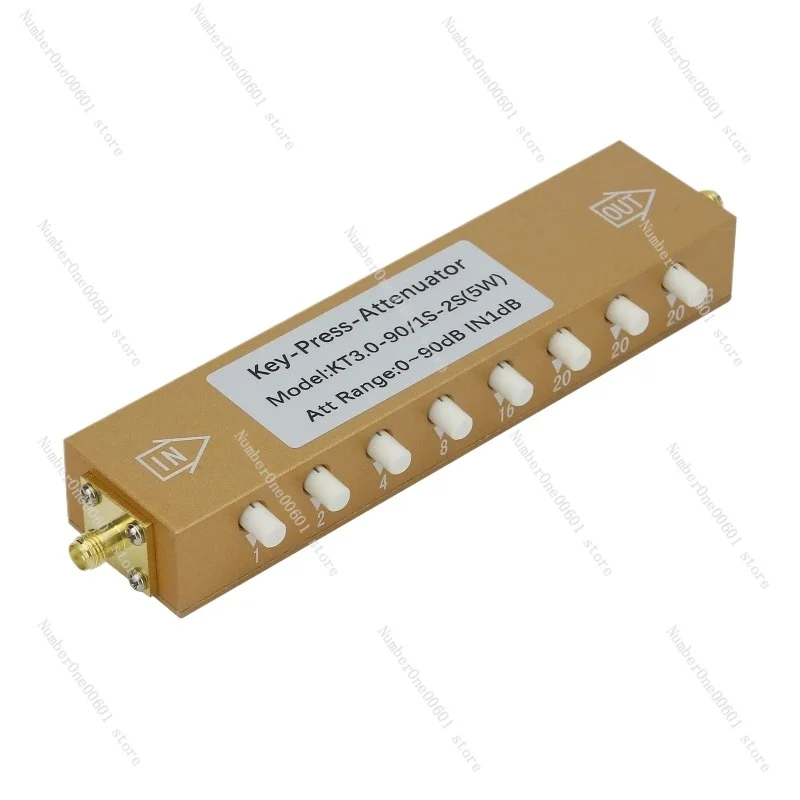 Wishcolor SMA / N Type 0-90db RF Adjustable Signal Attenuator  Digital Step RF Attenuator Key Adjustable Attenuator