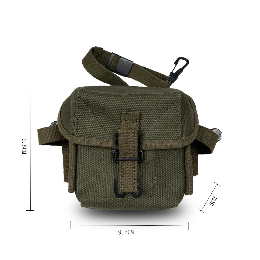 1PC US Style Retro M16A1 Short Bag M1956 Universal Equipment Vintage Replica Waist Bag Canvas Magazine Pouch view 3
