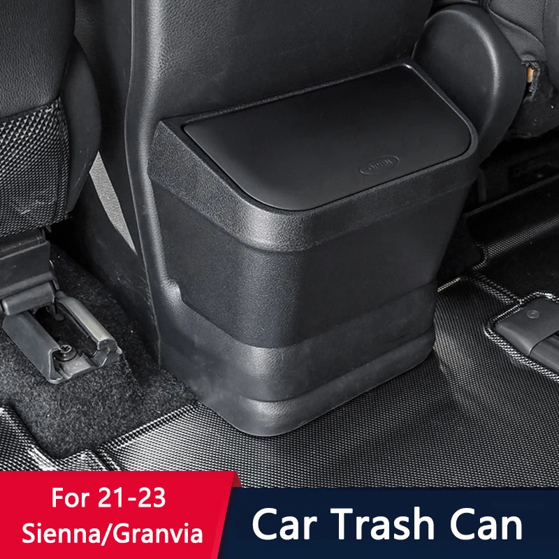 QHCP Car Trash Cans Bin High-Capacity Waterproof Various Styles Dedicated Storage Bag Place Garbage For Sienna/Granvia 21-23