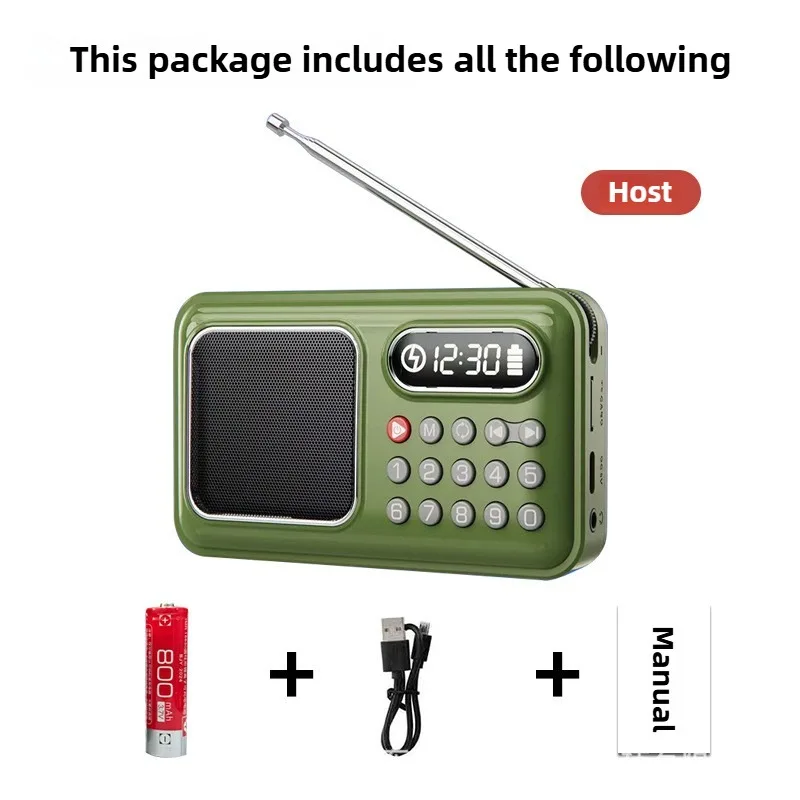 Multifunktionaler FM-Kartenradio Tragbarer MP3-Player Am Fm Dab Notfall Bluetooth Mini Comunicador Empfänger Radios Heimgerät