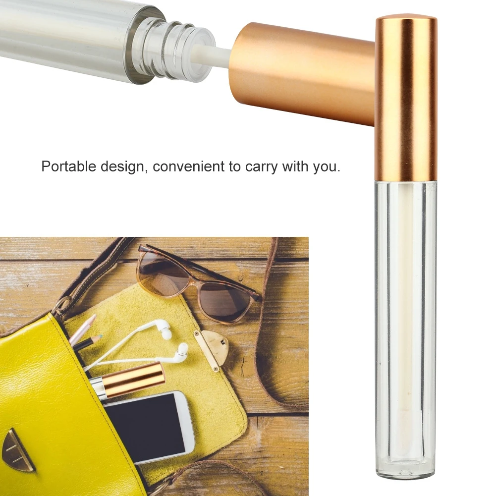 Botella vacía de bálsamo labial, 10 Uds., tubo de brillo de labios, bálsamo labial rellenable, contenedor de botella vacía, brillo de labios, contenedor vacío