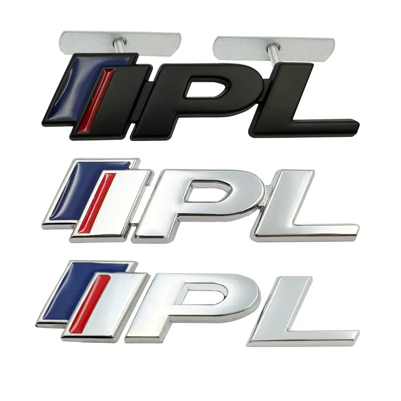 3D металлический цинковый сплав, автомобильный Стайлинг, значок IPL, клейкая эмблема, наклейка, передняя решетка для Infiniti FX35 FX3 G37 G25 Q50 Q50S Q70L QX70