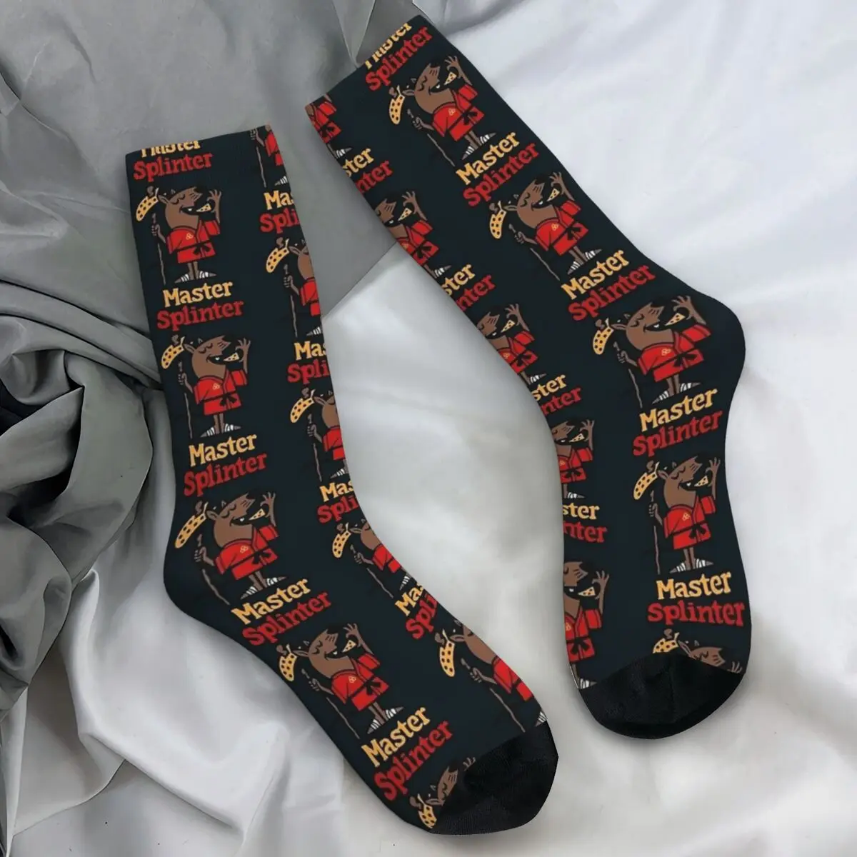 Master Splinter Socks Spring Cartoon Comic Stockings Trendy Couple Soft Breathable Socks Design Cycling Anti Sweat Socks