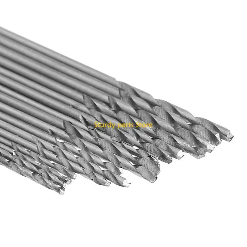 97QC 16PCS HSS Белая стальная спиральная битовая бита 0,8-1,5 мм для электрических упражнений для шлифования