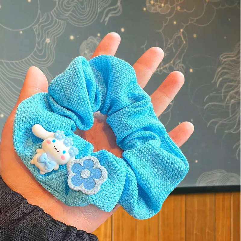 Sanrio Cinnamoroll tocado senior sense perla cuerda para el cabello banda flotante diadema de lujo círculo para el cabello funda ins banda de cuero