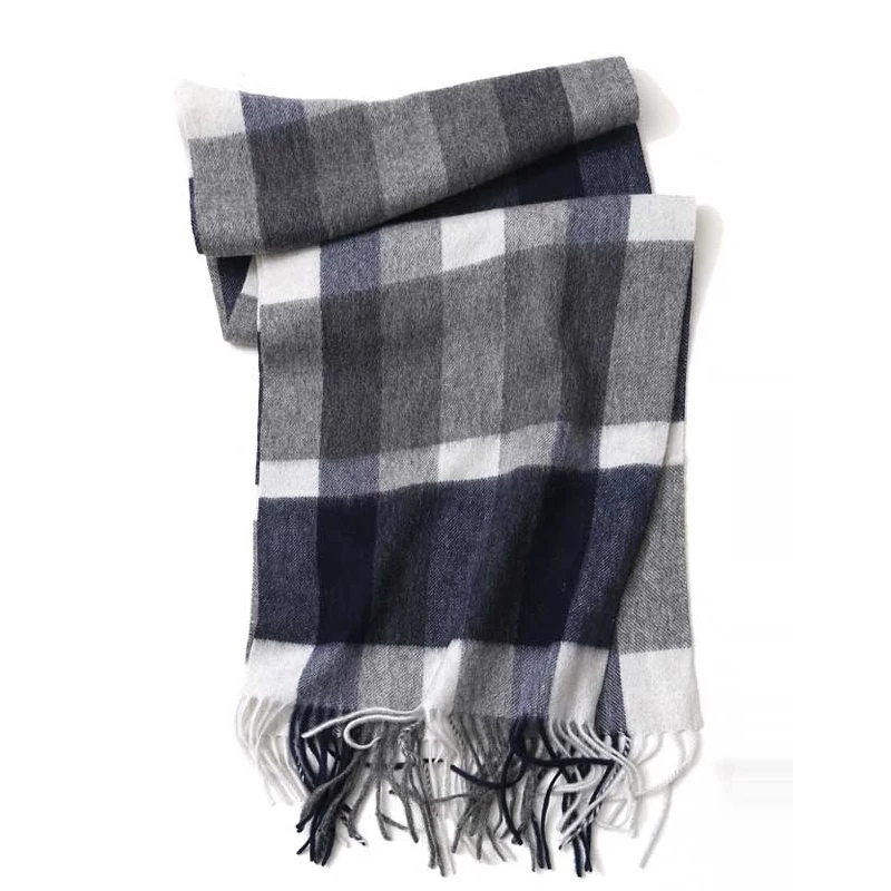 Autumn and Winter New Scarf Female British Bagh Bristled Cashmere Scarf Shawl Dual-use Thick Couple Scarf