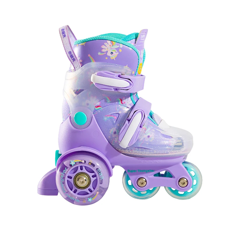 Scarpe per pattini in linea lampeggianti per bambini adatte Fabbrica direttamente Scarpe per pattini all'ingrosso per sport all'aria aperta