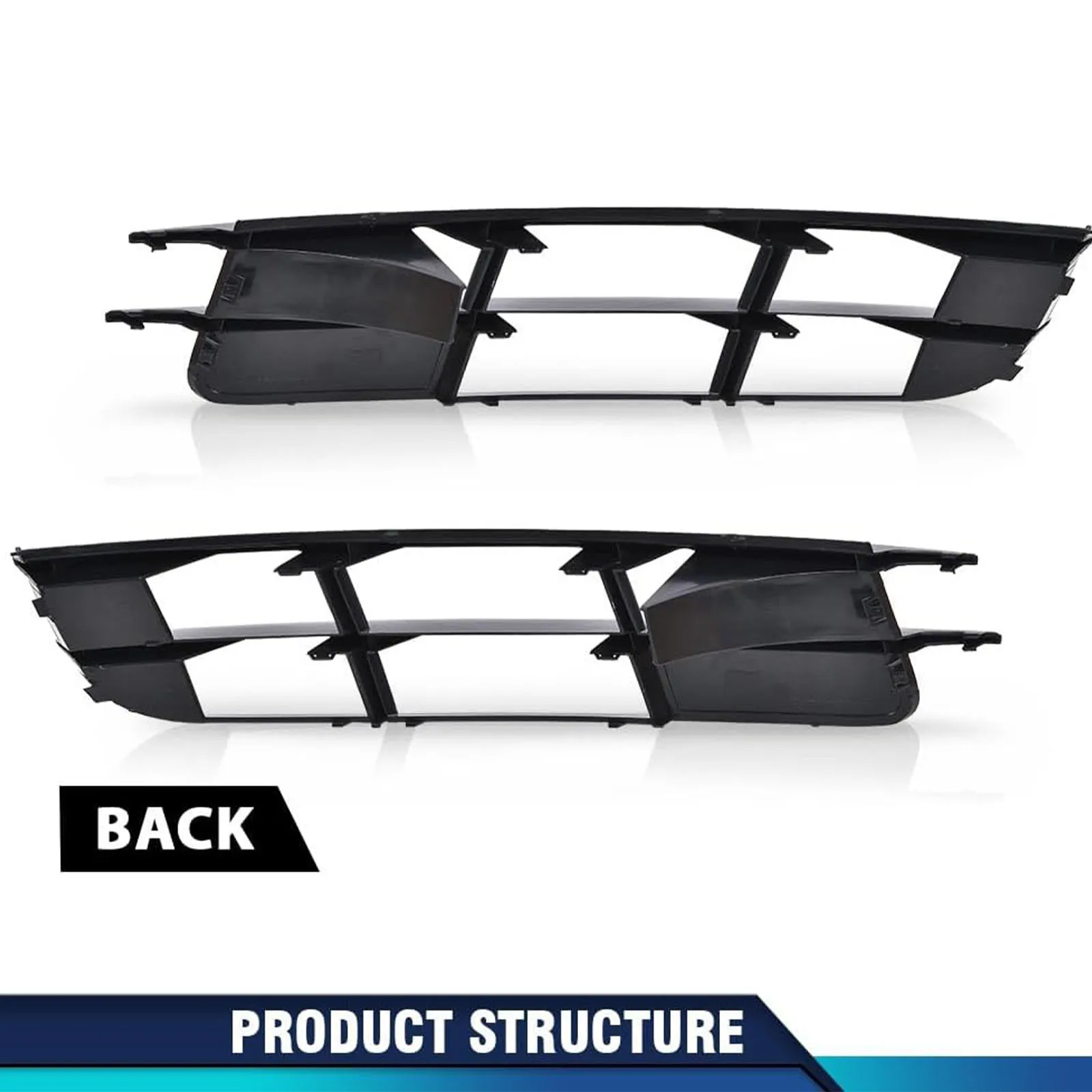 

Решетка переднего нижнего бампера для Audi Q7 2007-2009 гг. | Черная левая/правая боковая крышка решетки противотуманных фар 4L0807681 4L0807682