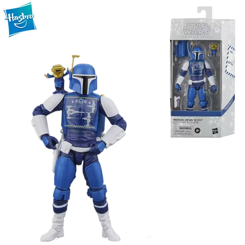 

New Original Hasbro Star Wars The Black Series Mandalorian Scout (Holiday Edition) Action Figure Model