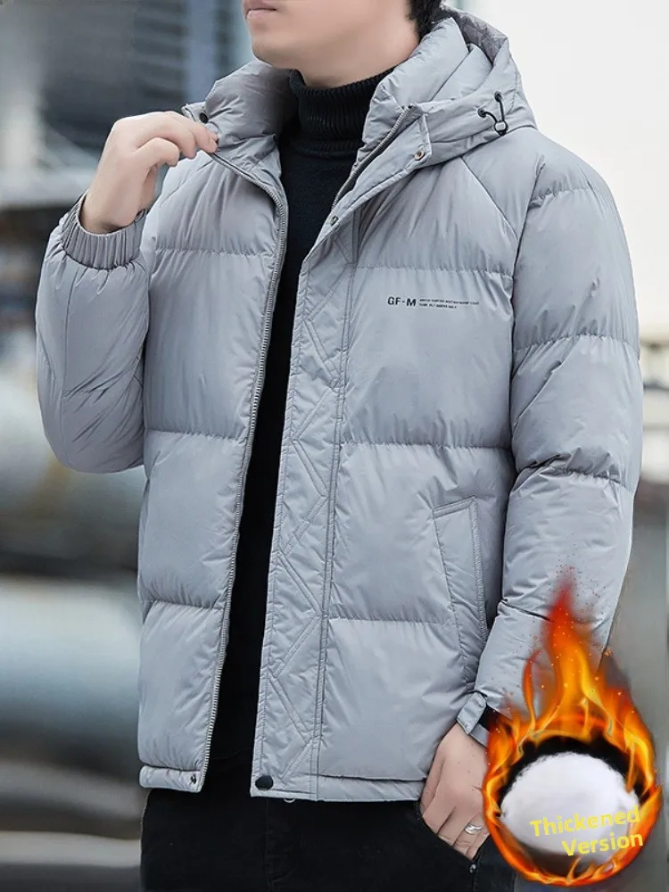 

Paul Winter Thickened down Cotton Jacket 2024 New Men's Hooded Versatile Warmth Breadcoat Fashionable Urban Style Casual