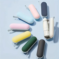 1PC 6-Ribs Capsule Umbrella Sunny and Rainy Dualuse Rainproof Sun Protection Outdoor Traveling Portable Mini Umbrella