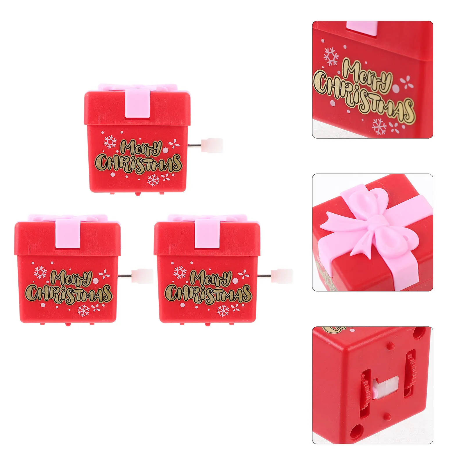 3Pcs Xmas Wind Up Clockwork Creative Decorative Xmas Party Gift Funny Christmas Walking Novelty Plaything Wind Up Toys