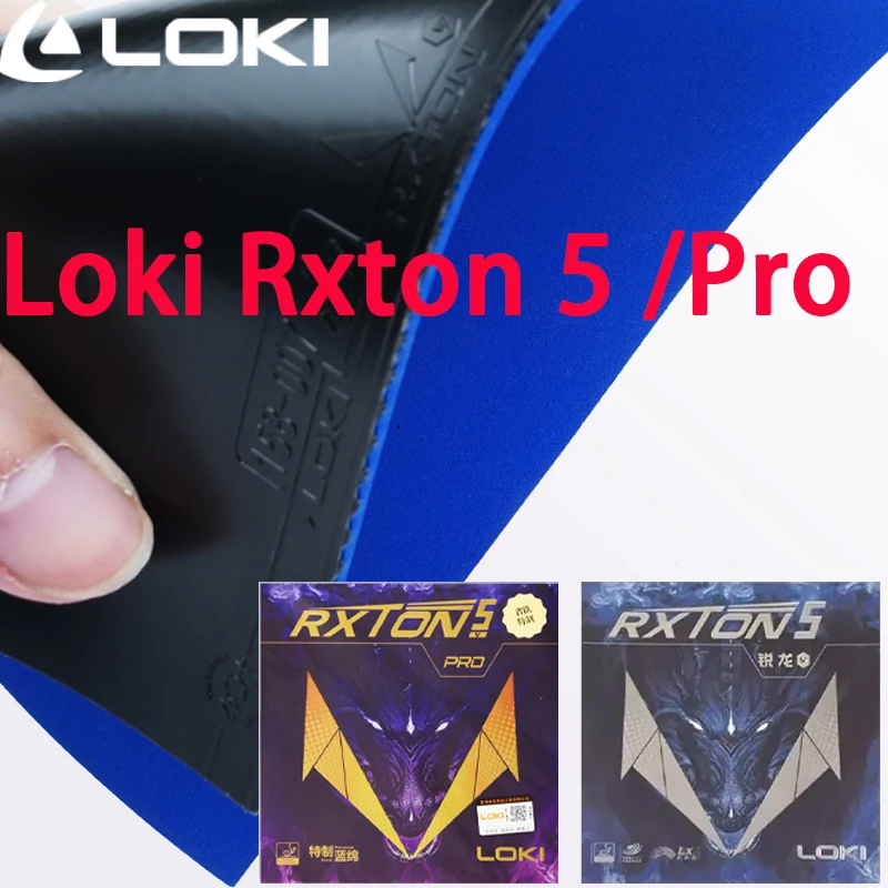 Loki Rxton 5 /Pro Ping Pong Rubber Sheet ITTF Approved Pinple's in Table Tennis Rubber For Beginner With Sponge Arc Fast Attack