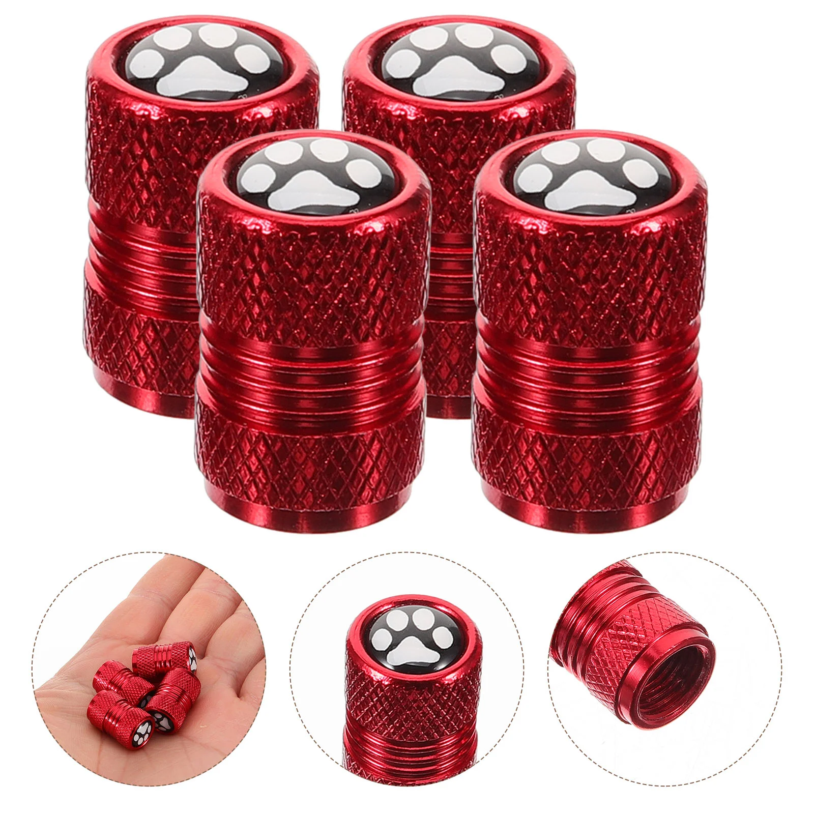 

4 Pcs Tire Valve Cover Car Cap Dust Caps Motorcycle Auto Stem for Tyres Stainless Steel Truck