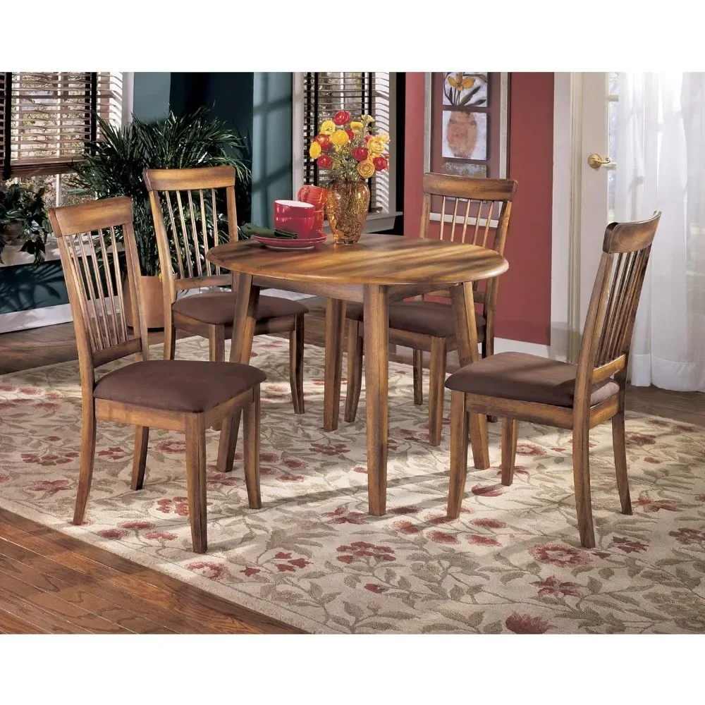 

Berringer Dining Room Round Drop Leaf Table, Rustic Brown