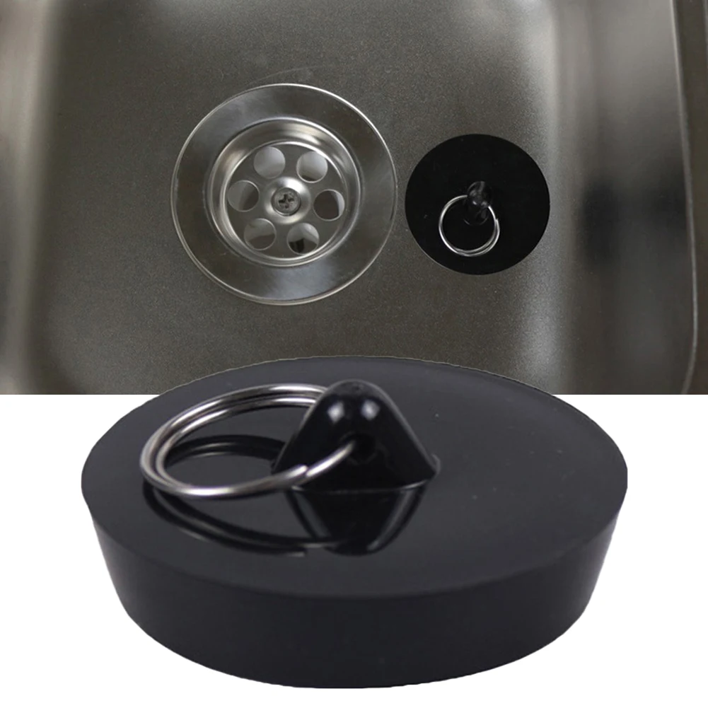 

Replacement New Practical High-Quality Materials Rubber Stopper Rubber Sink Plug 1pc 38-45mm Black Drain Stain-Proof Acs