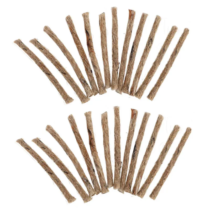 12/24 Stuks Survival Lont Hennep Koord Gemakkelijk Te Dragen Camping Hennep Fire Starters Outdoor Lont Camping Touwen Survival gereedschap