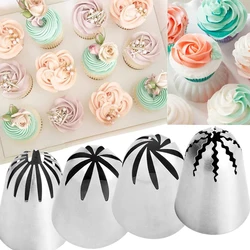 BCMJHWT Large Size Close Star Piping Nozzle Cream Icing Tips Cake Fondant Baking Tool Cupcake Decoration Coupler Convert