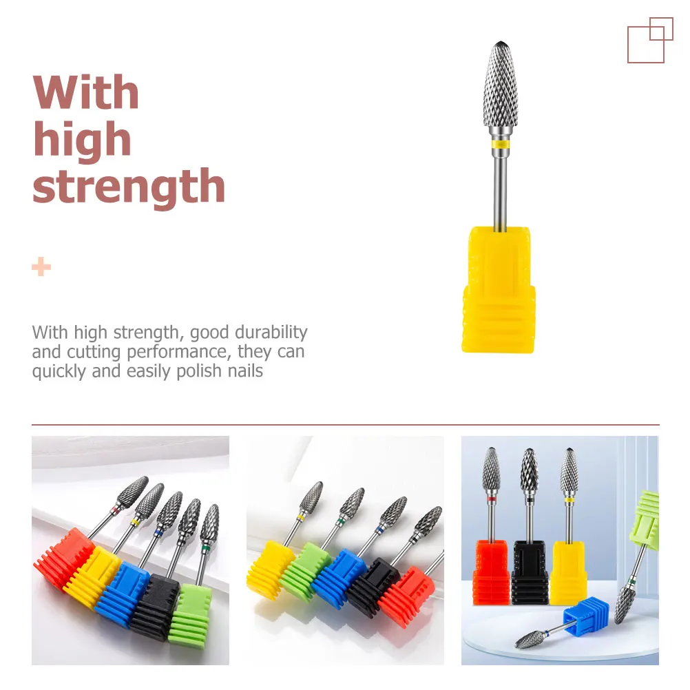 

Multifunctional Metal Manicure Polishing Heads High Strength Grinding Tools For Art Cuticle Removal Lightweight Replacement Bits