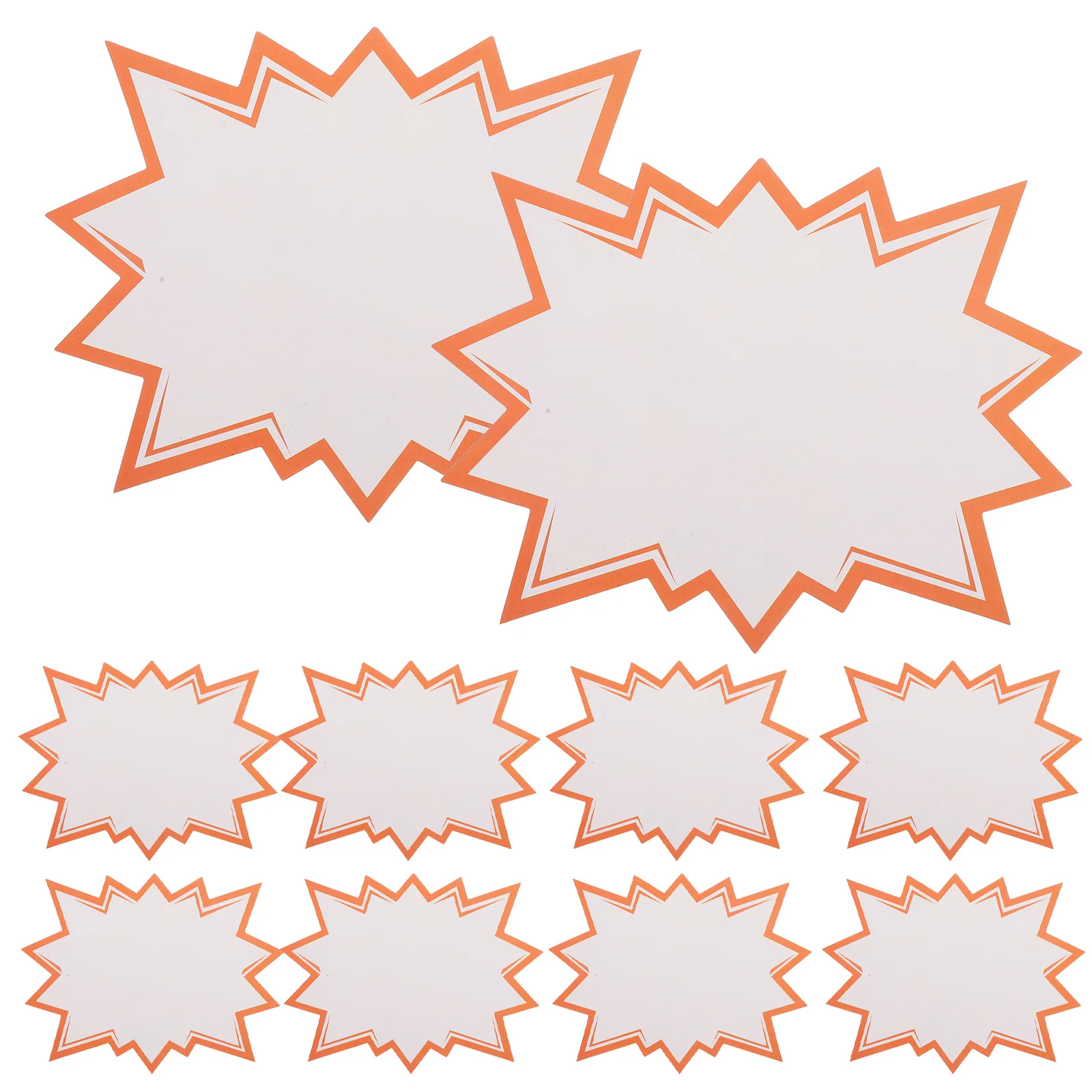 

100pcs Display Tags Star Shape Blank Price Labels For Retail Store Supermarket Garage Sale Paper Display Tags Craft Sewing