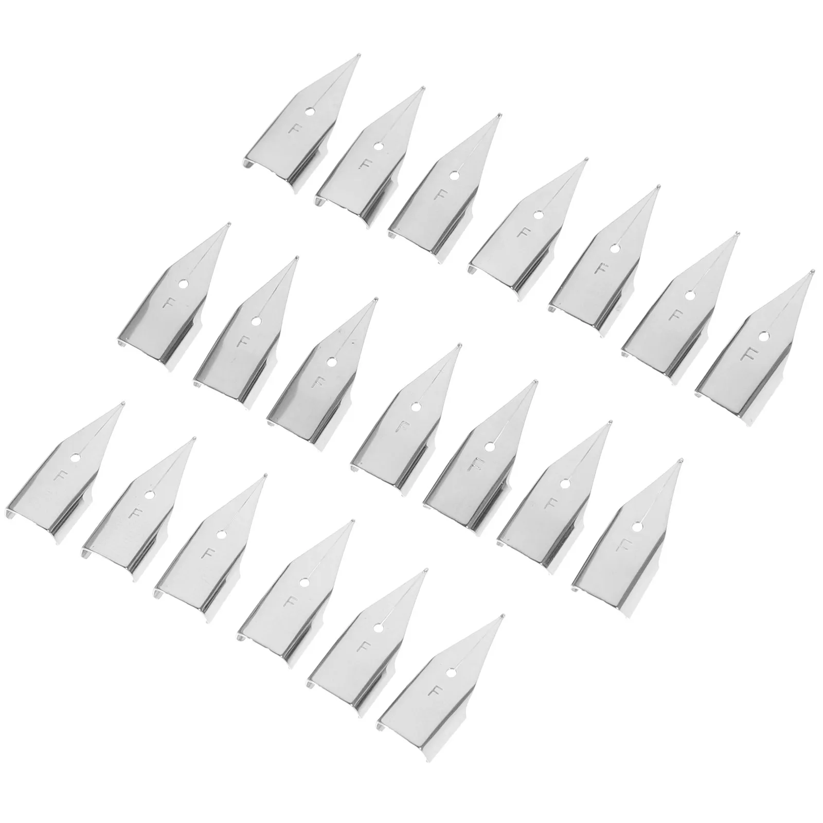 

20 шт. стальных сменных перьев для перьевых ручек, каллиграфические наконечники для письма, рисования, подписи, принадлежности для перьевых ручек