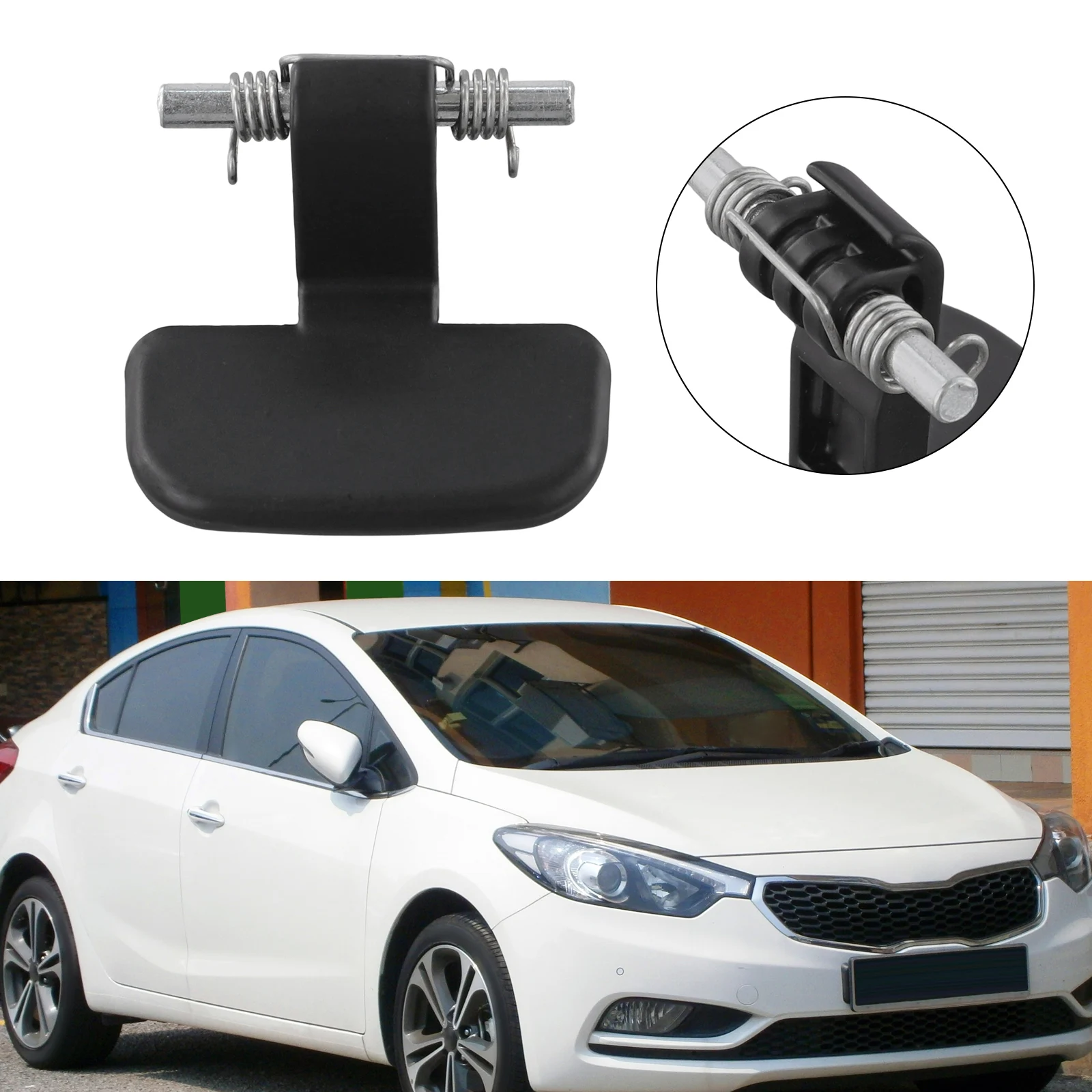 Automobile Lock Buckle Armrest Box Latch Car Interior Repair Black Auto Armrest Box Accessory Direct Installation