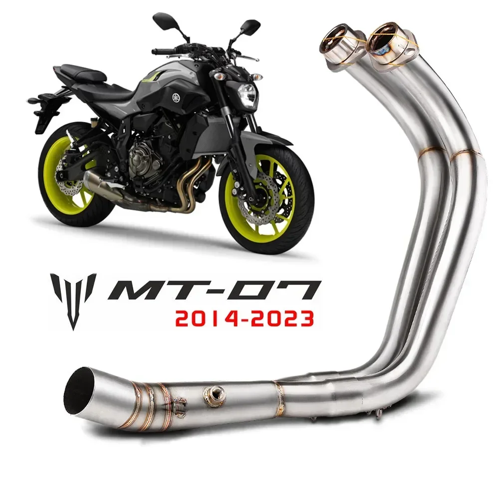 

MOTORCYCLE EXHAUST MUFFLER FULL SYSTEM SLIP ON FOR YAMAHA MT07 Mt-07 2014-2023 Motorcycle Muffler Exhaust Pipe