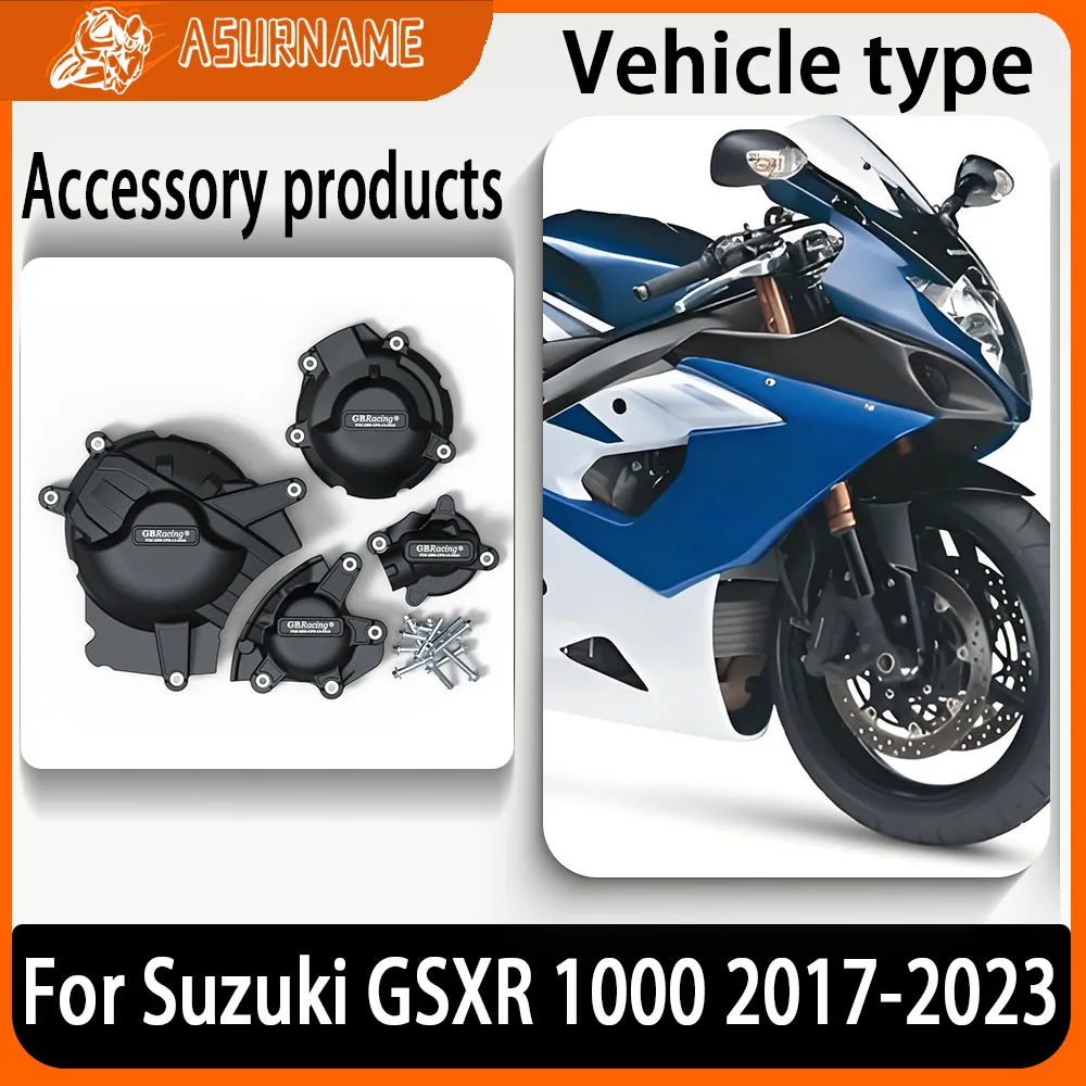 

For SUZUKI GSXR1000 GSXR 1000 2017 2018 2019 2020 2021 2022 2023 Motorcycle Engine Cover Sets Bonnet Protector Engine Cover