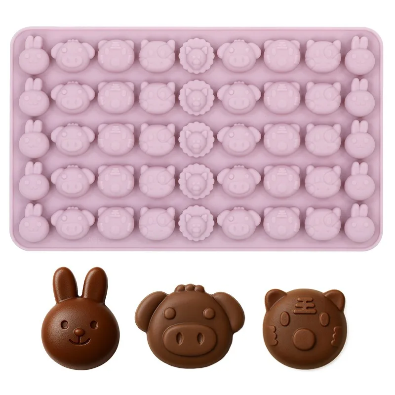 

Animal Silicone Chocolate Molds - Platinum Cure Silicone, Food Grade & BPA Free, Non-Stick & Easy Release, Heat Resistant 230℃