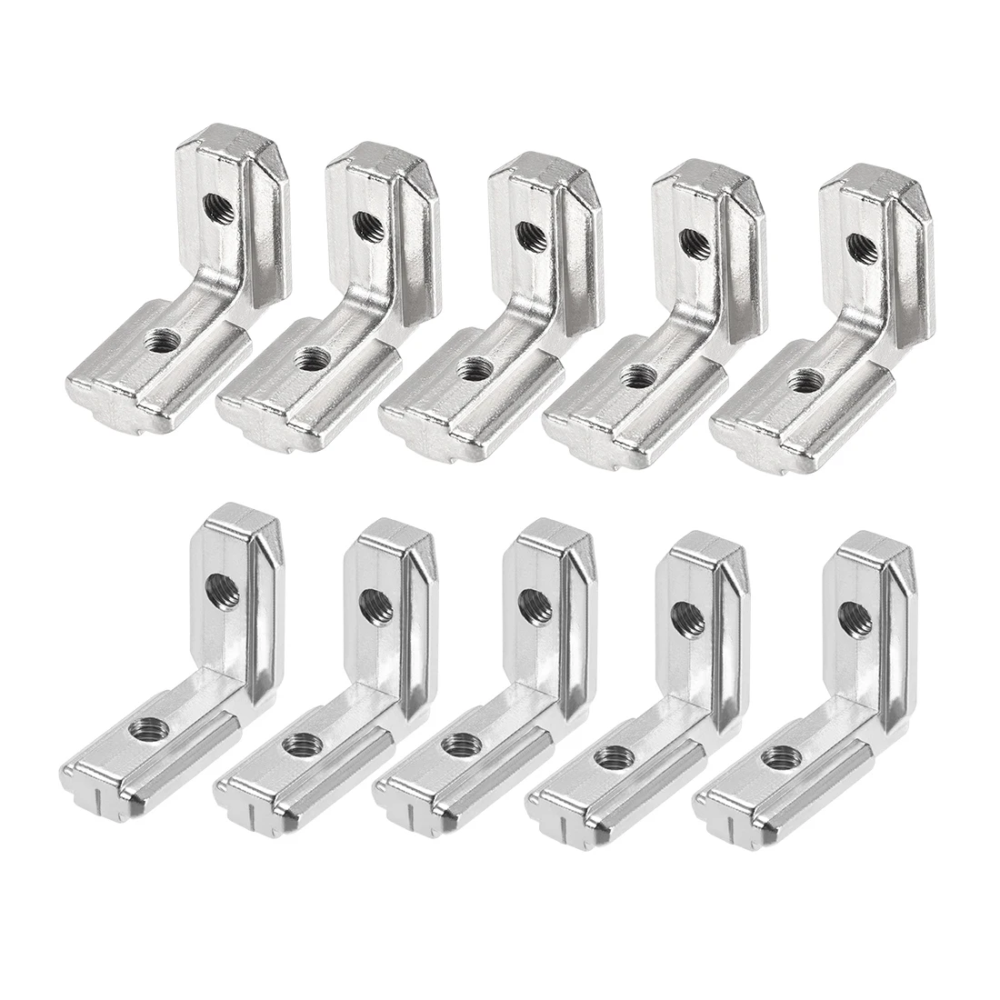 10Pcs T Slot L-Shape 3030 4040 Aluminum Profile Interior Corner Connector Joint Bracket with/without Screws Inside Angle Bracket