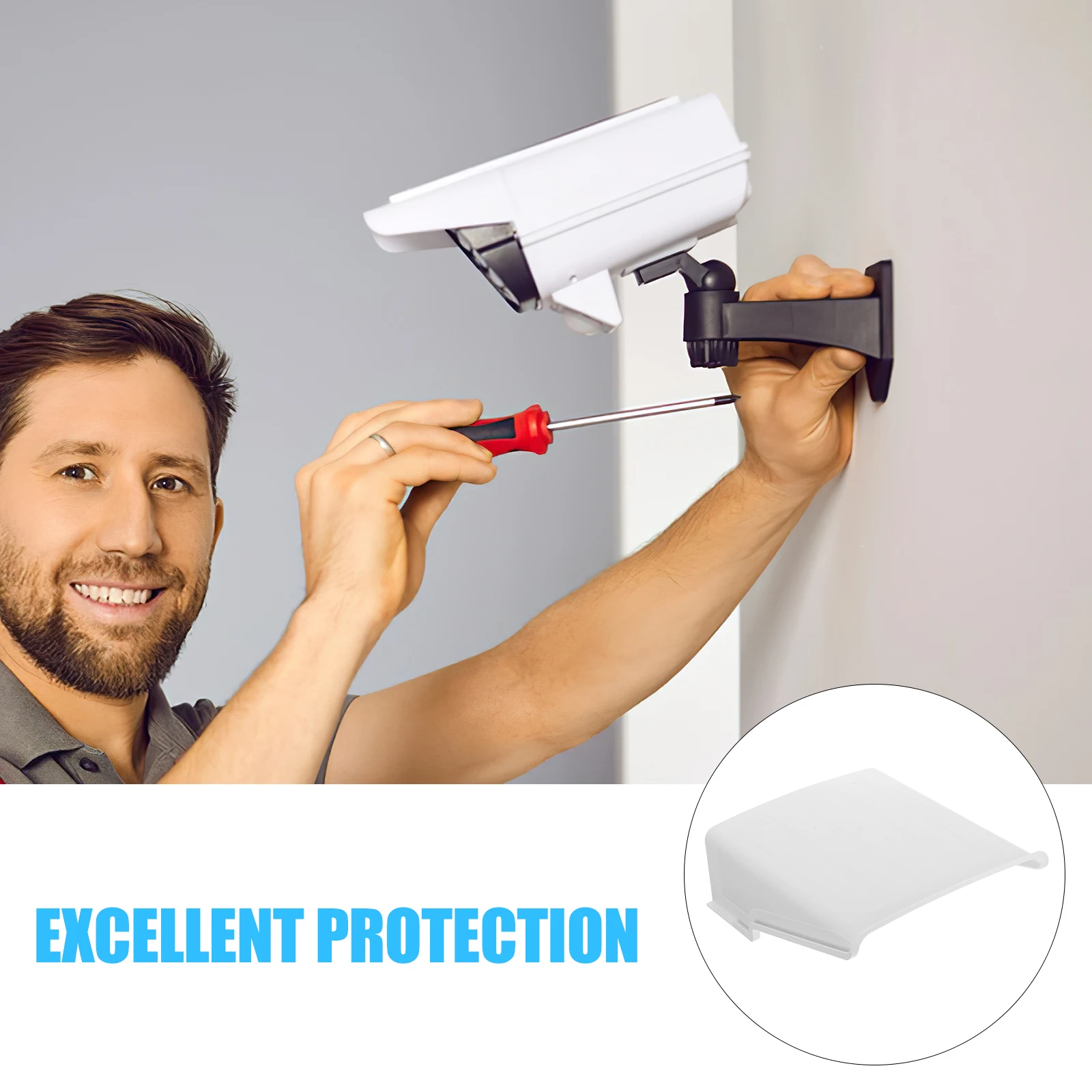 Security Camera Cover Universal Waterproof Camera Dust Cover Outdoor Security Camera Rain Cover Wall-Mount Camera Protect Shield