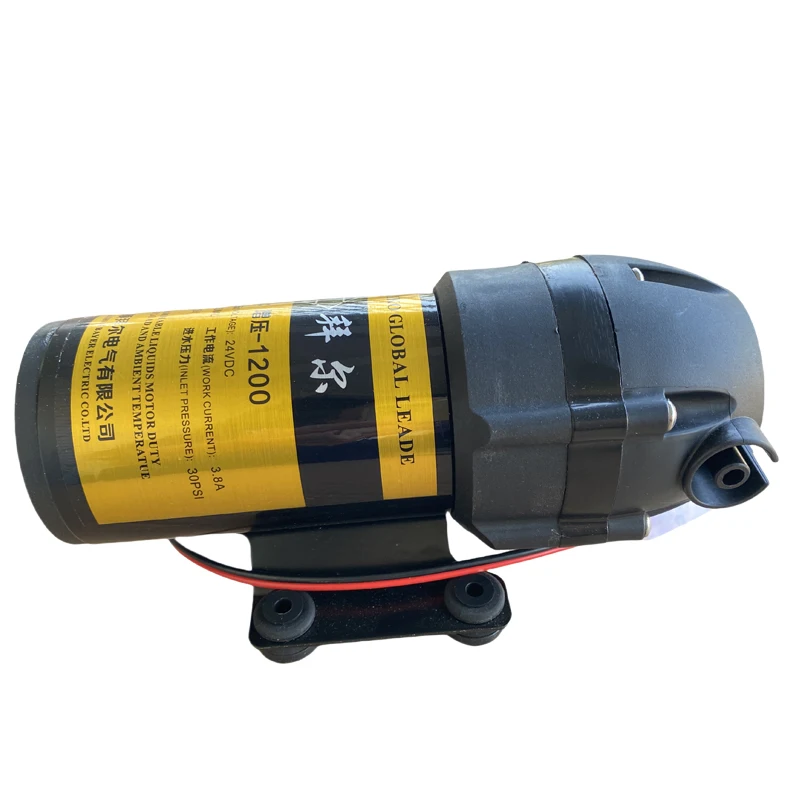 1200 Gpd 24 فولت مضخة الحجاب الحاجز ارتفاع ضغط فراغ تصفية المياه أجزاء نظام التناضح العكسي تصفية المياه RO مضخة معززة المياه