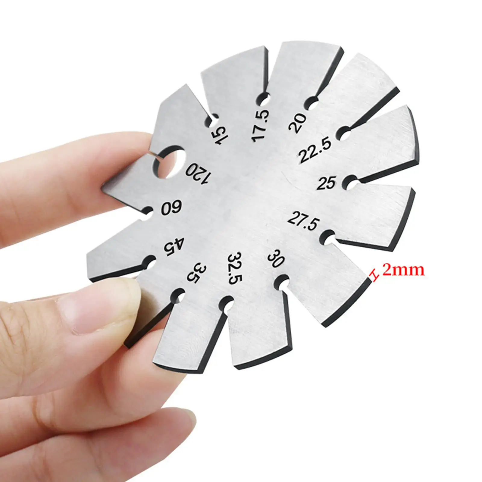 Bevel Gauge °-120° Axe Angle Gauge Tools Mini Angle Round Shape Easy Carry Measuring Practical