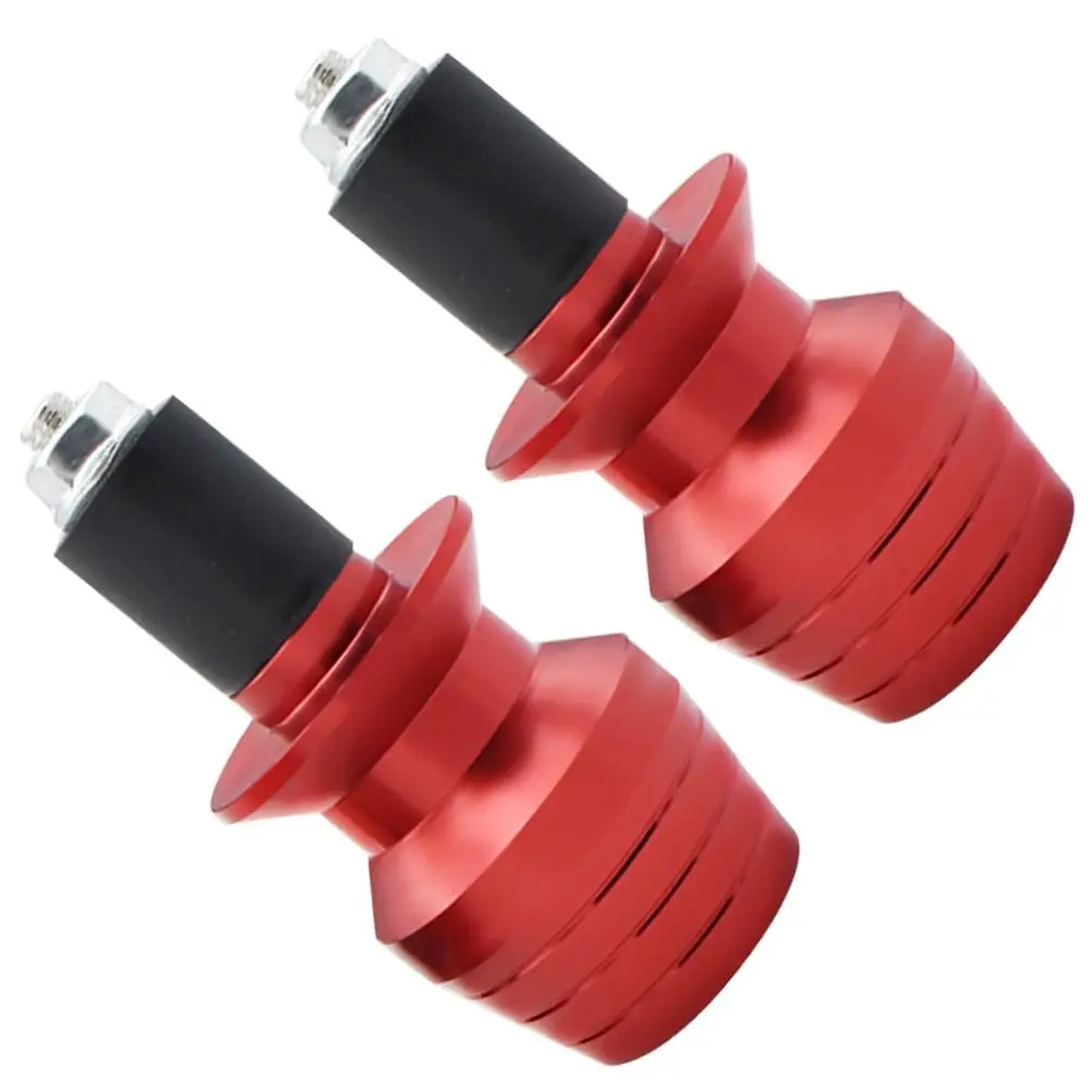

2 Pcs Motorcycle Handlebar Plug Aluminum Round Balanced Bars Grip Ends Weights Anti Vibration Silder Vehicle