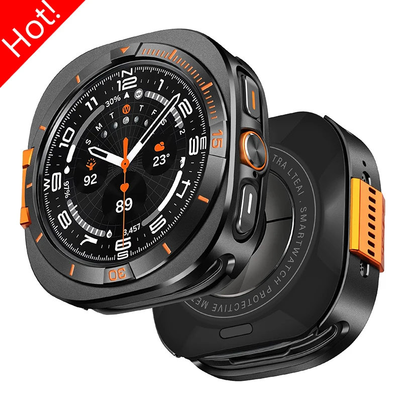 �y�Z�[�����z�����h�~���^���P�[�X Samsung Galaxy Watch 8 44mm Ultra 2025 47mm�p �n�[�h�t���[���v���e�N�^�[�J�o�[ Galaxy Watch 8 �A�N�Z�T���[