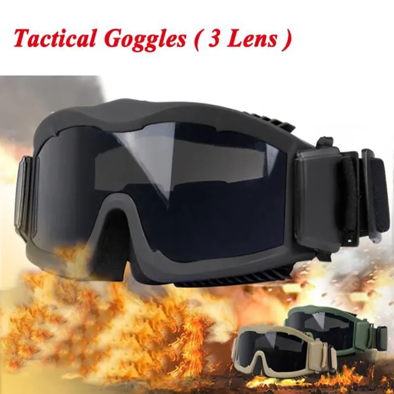 

Hunting Tactical Hiking Camping Sunglasses CS Game Shooting Goggles Safety Equipment Protective Outdoor Army Military Glasses