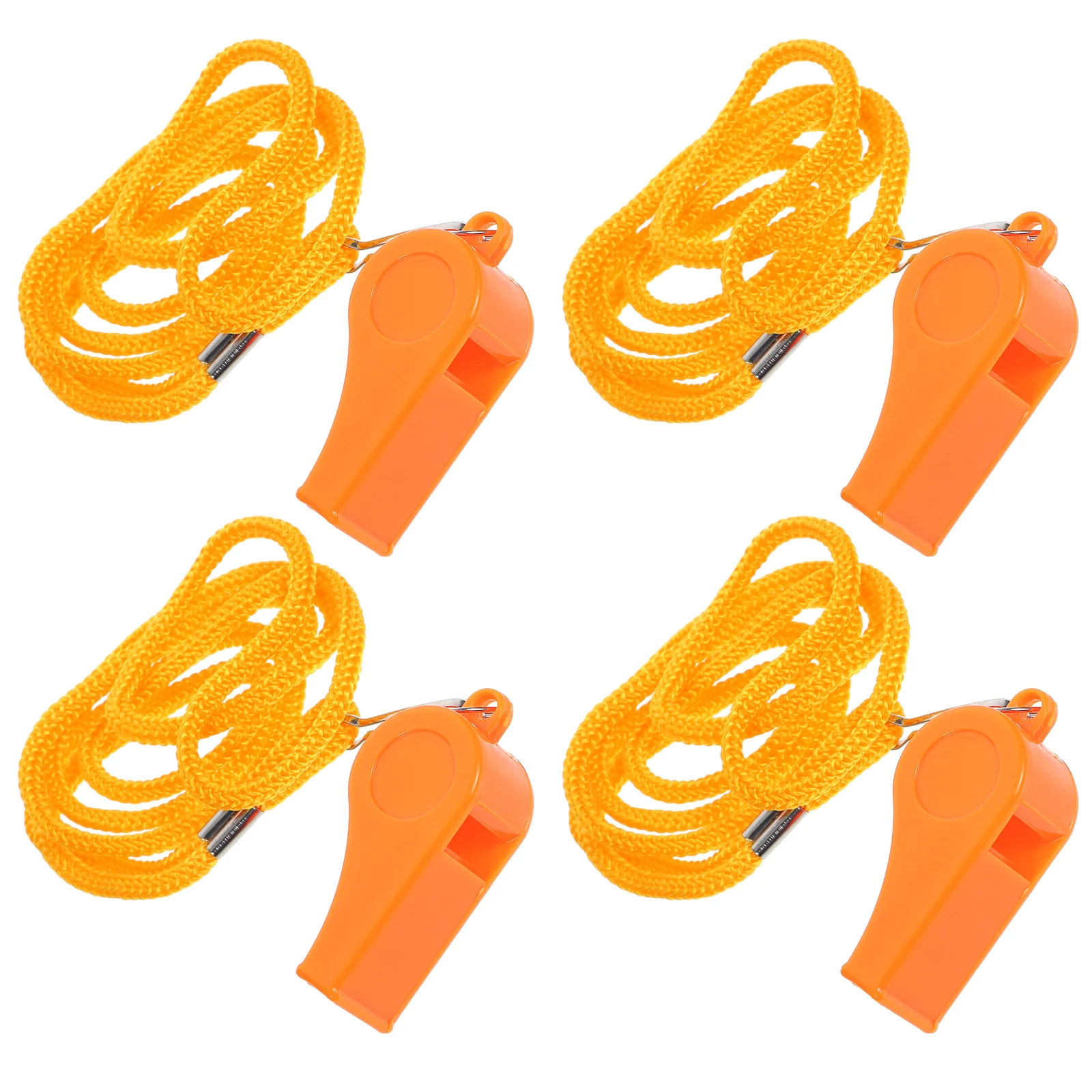 

4Pcs Whistle Plastic Loud Multipurpose Sports Outdoor Emergency Survival Referee Soccer Basketball Training Portable