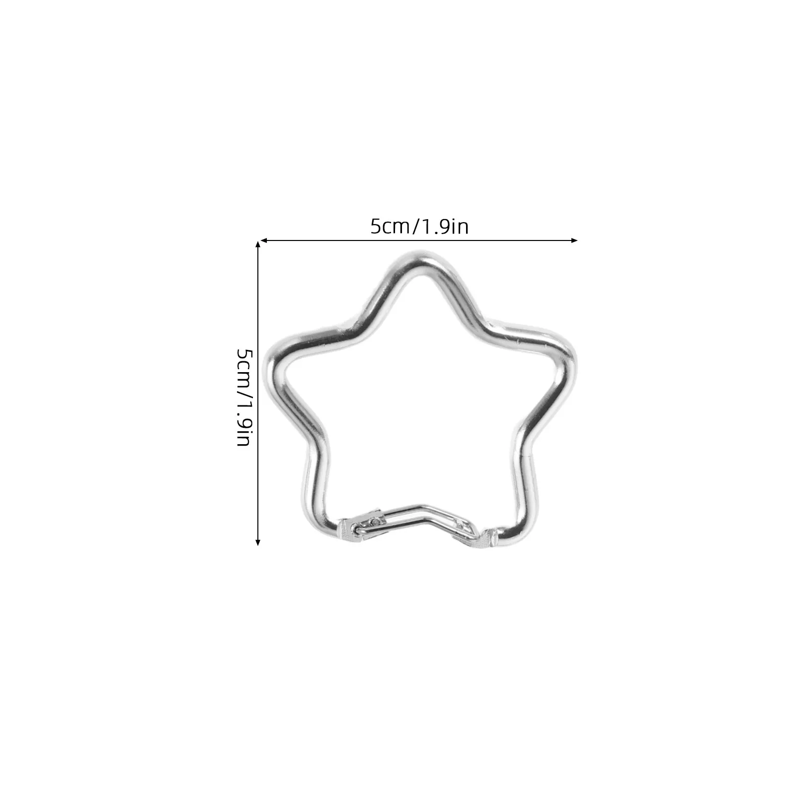 20Pcs Star Shape Carabiner Clip Heavy Duty Aluminum Alloy Spring Snap Buckle for Camping Hiking Outdoor Climbing Gear