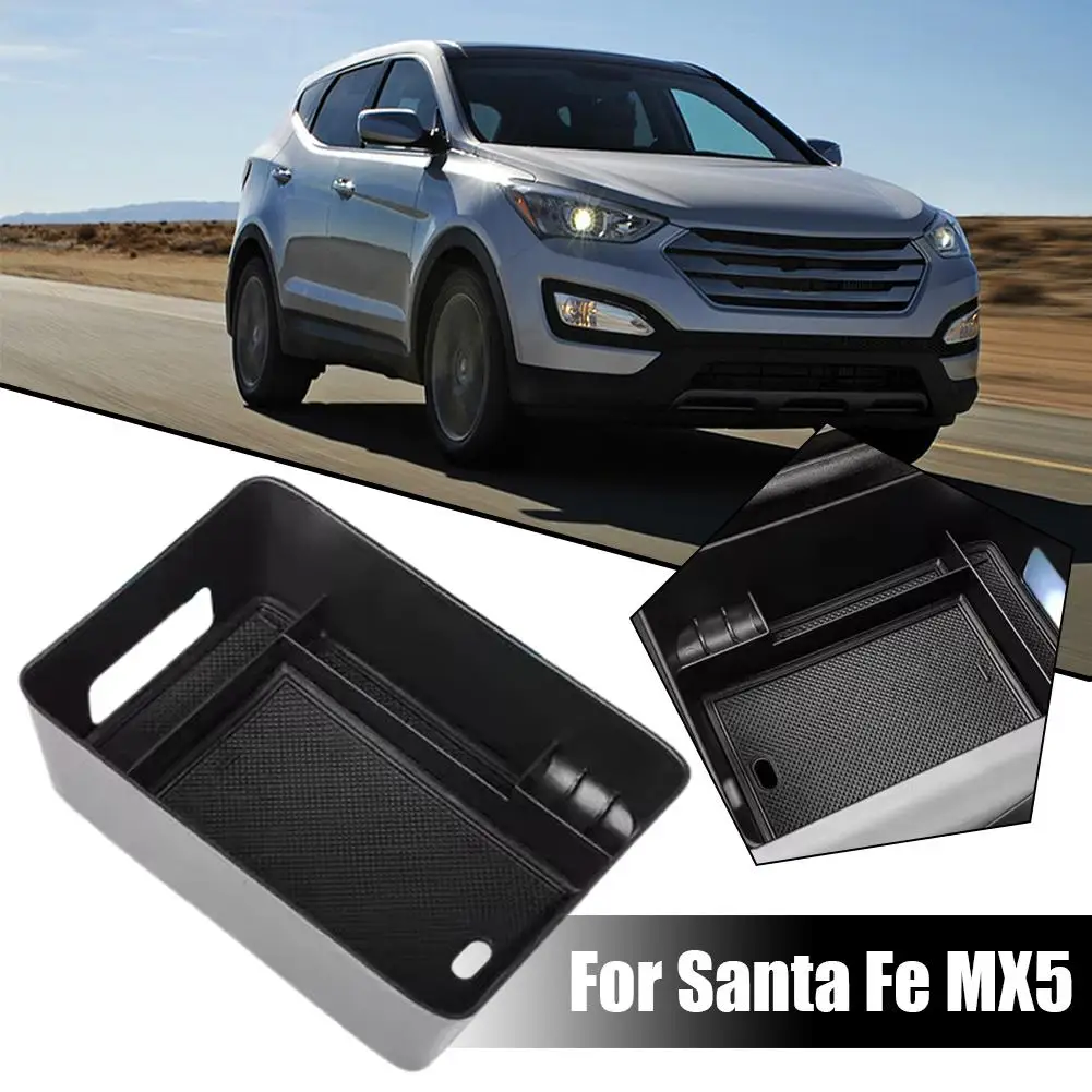 

For 2024 Hyundai Santa Fe Insert Glove Pallet Organizer Storage Console Armrest Holder Center Under Box Cup with Tray Q9W8