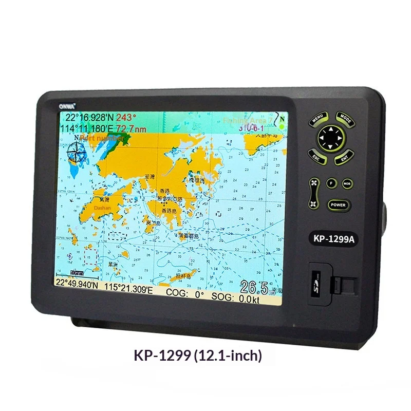 

Морской GPS-навигатор AIS с функцией предотвращения столкновений KP-1299A, 12-дюймовый дисплей, производство Китай