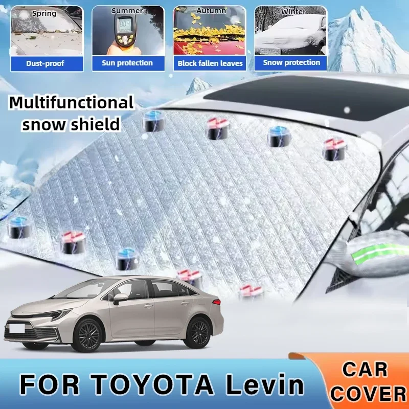 

Thickened Car Now Sunshade Windshield Cover With 5/9 Magnets UV Protection Anti Snowboard Sunlight For TOYOTA Levin