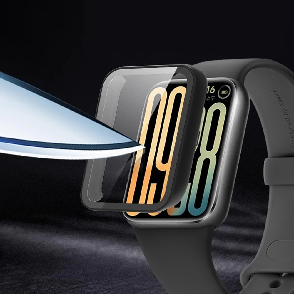 Glass+Case For Xiaomi Smart Band 10 Pro All-Around Screen Protector Hard PC Bumper Tempered Glass Watch Cover for Xiaomi Band 10 image 3