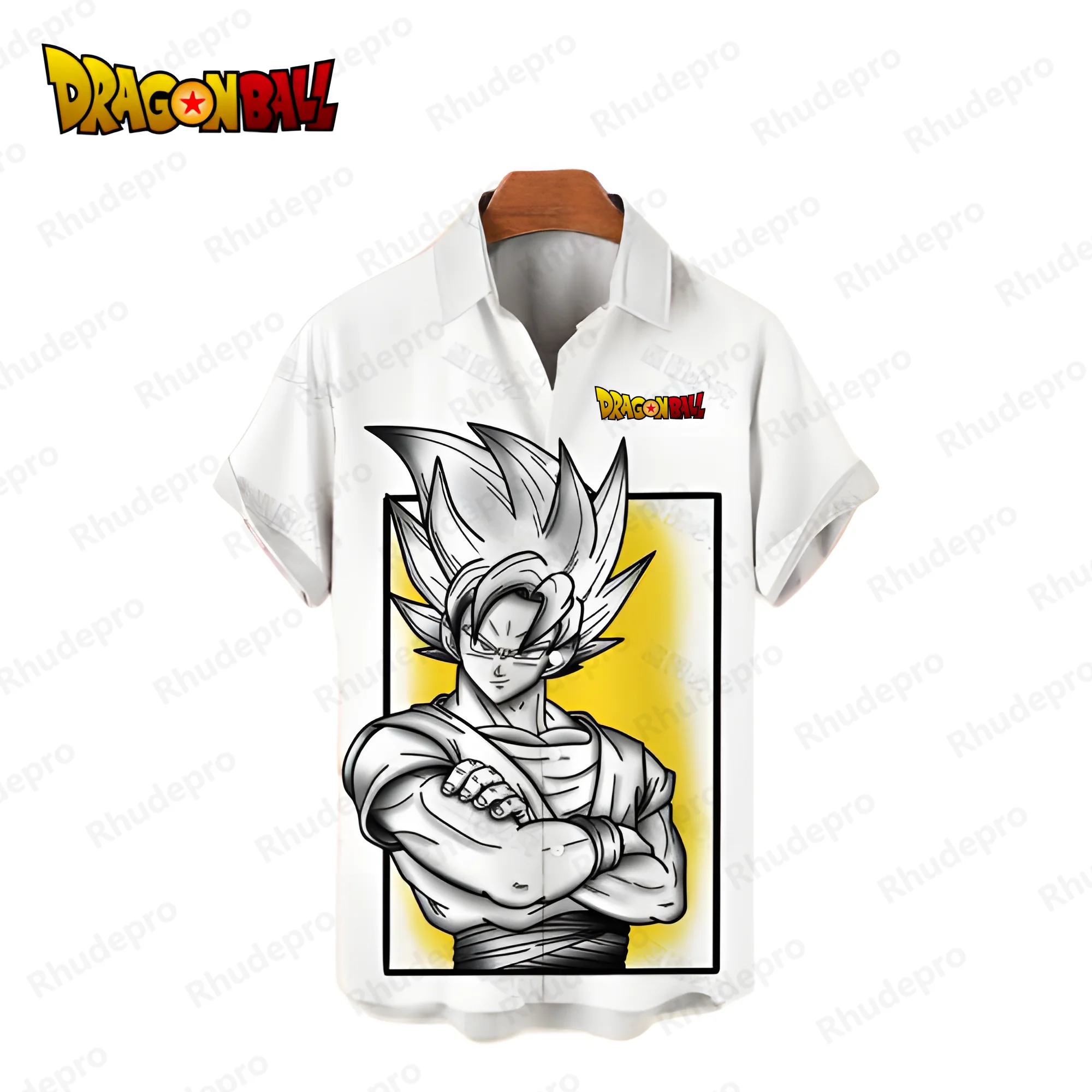 Vegeta Dragon Ball Z Men's Shirts 2024 Fashion Men's Social Shirt Shirts and Blouses Cool Oversized Super Saiya Beach Style